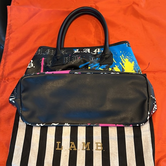 L.A.M.B Gwen Stefani Paint splattered tote - Picture 2 of 6